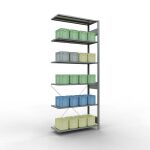 Anbauregal, Eckregal (Feld C) 2500 x 1000 x 400, 6...