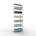 Anbauregal, Eckregal (Feld C) 3000 x 1000 x 400, 7...