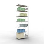 Anbauregal, Eckregal (Feld C) 3000 x 1000 x 500, 7...