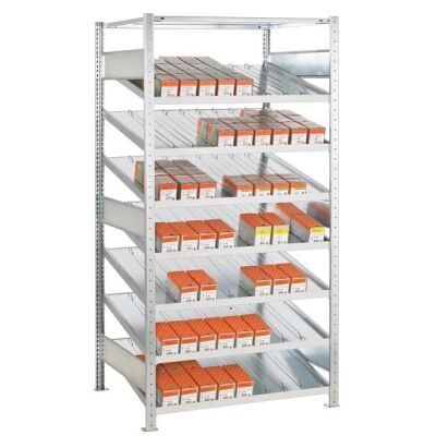 Kanban.GR. 2000x1300x600 mm, mit - Trenn-und Seitenführung, 8 Böden
