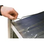 Anbauregal, Kanbanregal MULTIplus150, 2000 x 1000 x 800 mm (HxBxT), verzinkt, 7+1 Fachböden, ohne Trenn- und Seitenführungen