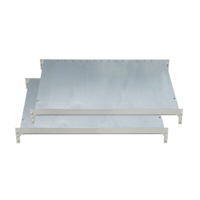 Zusatzebene für Doppel-Kanbanregal MULTIplus150, 1000 x 2x500, verzinkt, ohne Trenn- und Seitenführungen