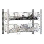 Drahtgitterkorb 240 x 500 x 950 mm (HxBxT), glanzverzinkt