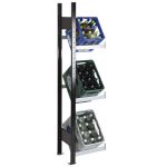 Anbauregal, Getränkekistenregal 1800 x 400 x 300 mm...