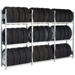 Grundregal, Räder-/Reifenregal, 2000 x 900 x 400 mm...