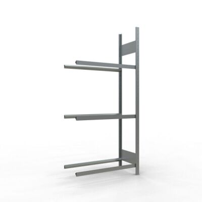 Anbauregal, Räder-/Reifenregal, 2000 x 900 x 400 mm (HxBxT), verzinkt, 3 Lagerebenen á 150 kg Fachlast pro Ebene