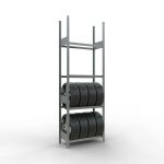 Grundregal, Räder-/Reifenregal, 2750 x 900 x 400 mm...