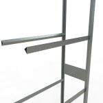 Anbauregal, Räder-/Reifenregal, 2750 x 900 x 400 mm (HxBxT), verzinkt, 4 Lagerebenen á 150 kg Fachlast pro Ebene