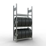 Grundregal, Räder-/Reifenregal, 2000 x 1000 x 400 mm...