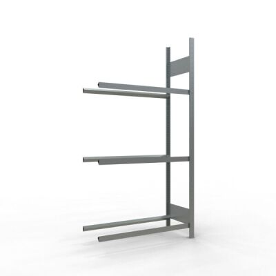 Anbauregal, Räder-/Reifenregal, 2000 x 1000 x 400 mm (HxBxT), verzinkt, 3 Lagerebenen á 150 kg Fachlast pro Ebene