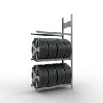 Anbauregal, Räder-/Reifenregal, 2000 x 1000 x 400 mm...