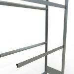 Anbauregal, Räder-/Reifenregal, 2000 x 1000 x 400 mm (HxBxT), verzinkt, 3 Lagerebenen á 150 kg Fachlast pro Ebene