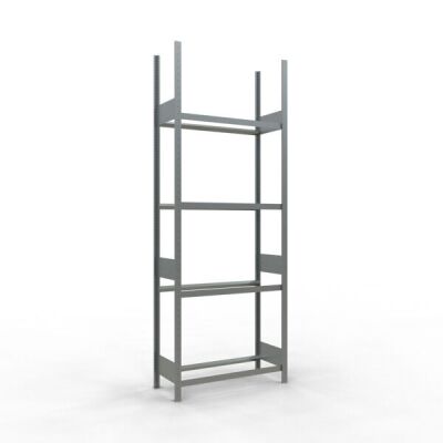 Grundregal, Räder-/Reifenregal, 2750 x 1000 x 400 mm (HxBxT), verzinkt, 4 Lagerebenen á 150 kg Fachlast pro Ebene