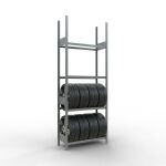 Grundregal, Räder-/Reifenregal, 2750 x 1000 x 400 mm...