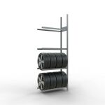 Anbauregal, Räder-/Reifenregal, 2750 x 1000 x 400 mm...