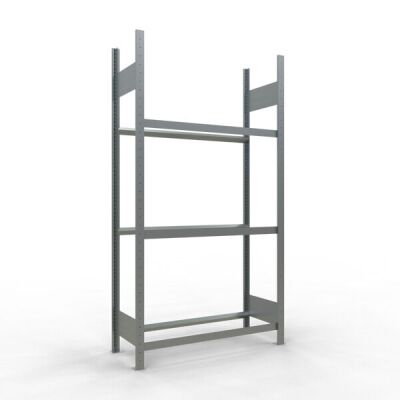 Grundregal, Räder-/Reifenregal, 2000 x 1050 x 400 mm (HxBxT), verzinkt, 3 Lagerebenen á 150 kg Fachlast pro Ebene