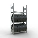 Grundregal, Räder-/Reifenregal, 2000 x 1050 x 400 mm...