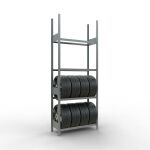 Grundregal, Räder-/Reifenregal, 2750 x 1050 x 400 mm...