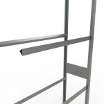 Anbauregal, Räder-/Reifenregal, 2750 x 1050 x 400 mm (HxBxT), verzinkt, 4 Lagerebenen á 150 kg Fachlast pro Ebene