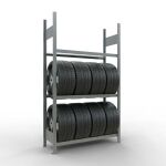 Grundregal, Räder-/Reifenregal, 2000 x 1150 x 400 mm...