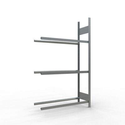 Anbauregal, Räder-/Reifenregal, 2000 x 1150 x 400 mm (HxBxT), verzinkt, 3 Lagerebenen á 150 kg Fachlast pro Ebene