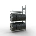 Anbauregal, Räder-/Reifenregal, 2000 x 1150 x 400 mm...