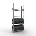 Grundregal, Räder-/Reifenregal, 2750 x 1150 x 400 mm...