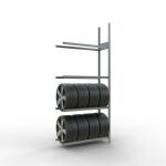 Anbauregal, Räder-/Reifenregal, 2750 x 1150 x 400 mm...