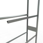 Anbauregal, Räder-/Reifenregal, 2750 x 1150 x 400 mm (HxBxT), verzinkt, 4 Lagerebenen á 150 kg Fachlast pro Ebene