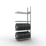 Anbauregal, Räder-/Reifenregal, 2750 x 1200 x 400 mm...