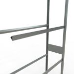 Anbauregal, Räder-/Reifenregal, 2750 x 1200 x 400 mm (HxBxT), verzinkt, 4 Lagerebenen á 150 kg Fachlast pro Ebene