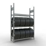 Grundregal, Räder-/Reifenregal, 2000 x 1300 x 400 mm...