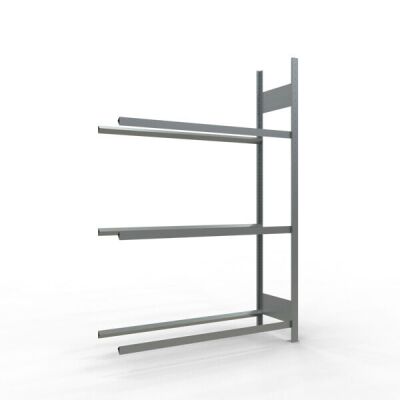Anbauregal, Räder-/Reifenregal, 2000 x 1300 x 400 mm (HxBxT), verzinkt, 3 Lagerebenen á 150 kg Fachlast pro Ebene