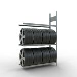 Anbauregal, Räder-/Reifenregal, 2000 x 1300 x 400 mm...