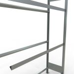 Anbauregal, Räder-/Reifenregal, 2000 x 1300 x 400 mm (HxBxT), verzinkt, 3 Lagerebenen á 150 kg Fachlast pro Ebene