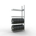 Anbauregal, Räder-/Reifenregal, 2750 x 1300 x 400 mm...