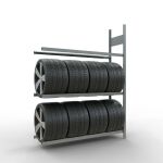 Anbauregal, Räder-/Reifenregal, 2000 x 1500 x 400 mm...