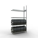 Anbauregal, Räder-/Reifenregal, 2750 x 1500 x 400 mm...