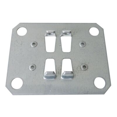 MULTIplus Doppel-Klemmfuß, verzinkt