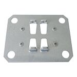 MULTIplus Doppel-Klemmfuß, verzinkt