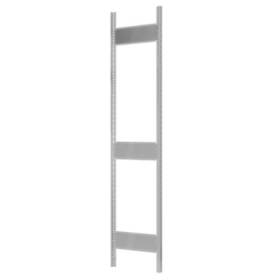 MULTIplus T-Profil-Rahmen 3000x400 mm, RAL 7035 lichtgrau, 3 Tiefenriegel, unmontiert