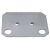Unterlegplatte 2 mm für MULTIplus Einfach-Klemmfuß, verzinkt