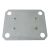 Unterlegplatte 2 mm (HxBxT) für MULTIplus Doppel-Klemmfuß, verzinkt