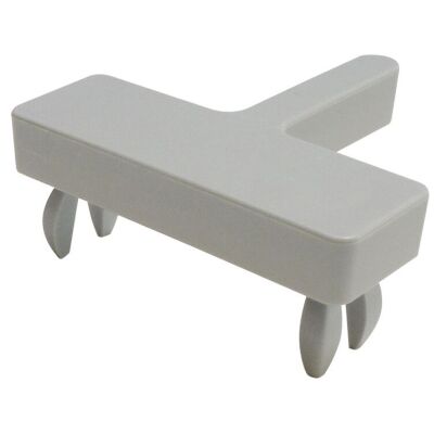 Abdeckkappe für MULTIplus-T-Profile, RAL 7035 lichtgrau