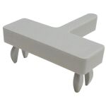 Abdeckkappe für MULTIplus-T-Profile, RAL 7035 lichtgrau