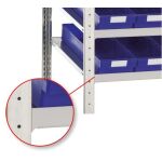 Längenriegel, hinten, 750 mm, RAL 7035 lichtgrau,...