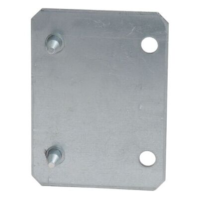 Anschlussblech für Doppelregale, einseitig, verzinkt