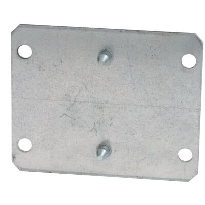 Anschlussblech für Doppelregale, beidseitig, verzinkt