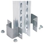 Doppelregalverbinder für T-Profile, RAL 7035 lichtgrau