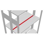 Füll-Leiste 1300 mm für Doppelregale, verzinkt...